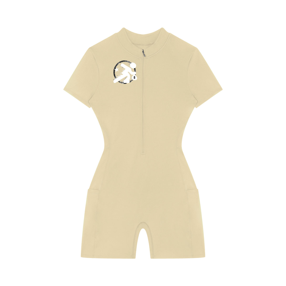 lultjcustoms Women's Quarter-Zip  Romper