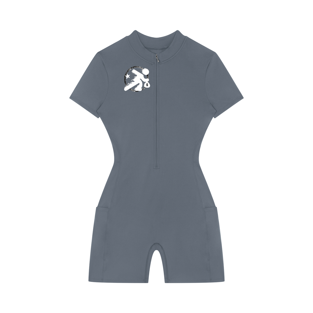 lultjcustoms Women's Quarter-Zip  Romper