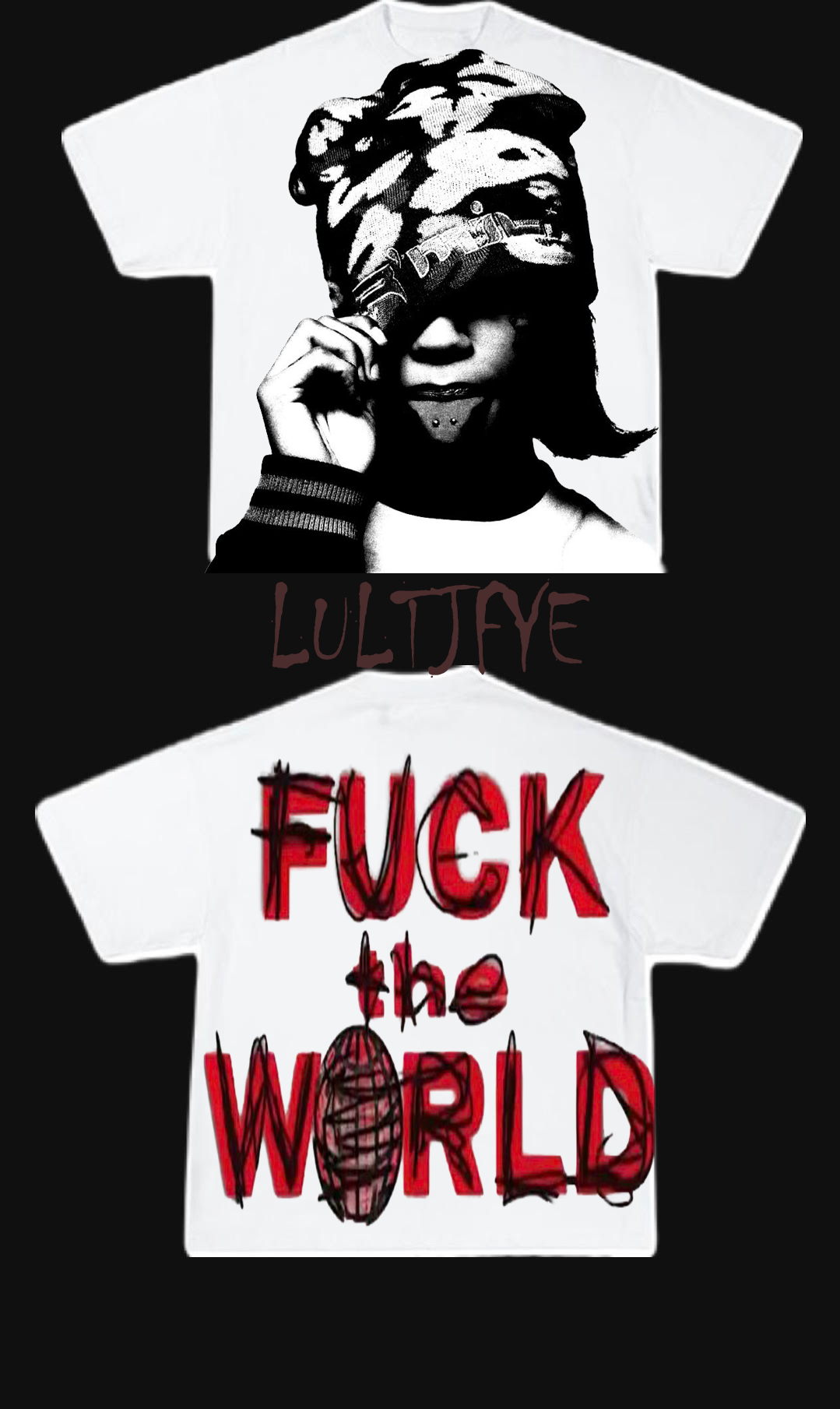 Fuck the world graphic tee