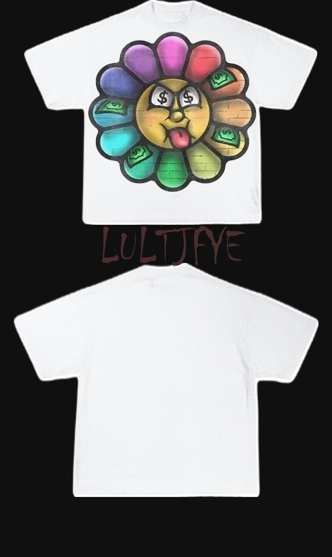 Rainbow Flower graphic Tee