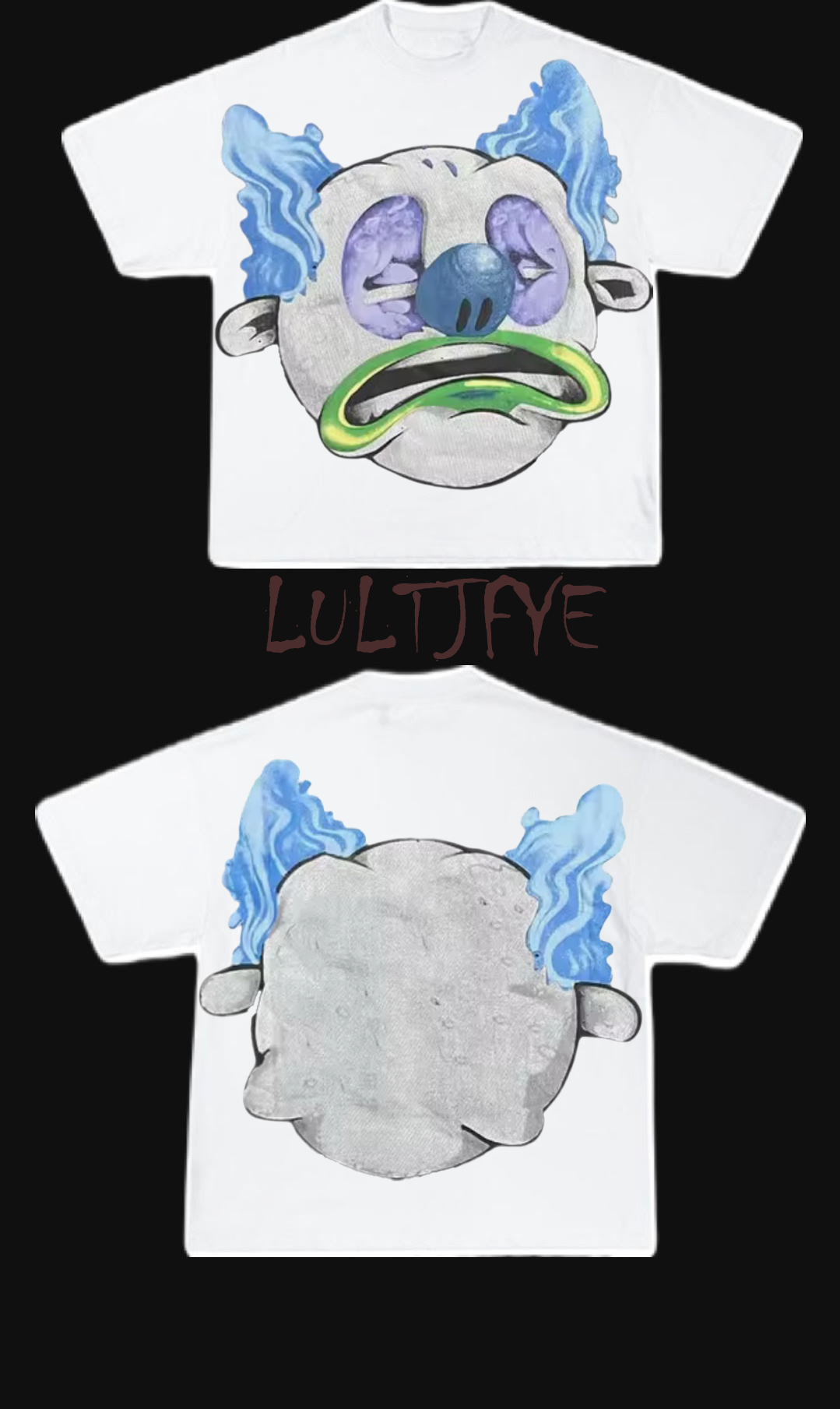 Blue Clown Graphic Tee