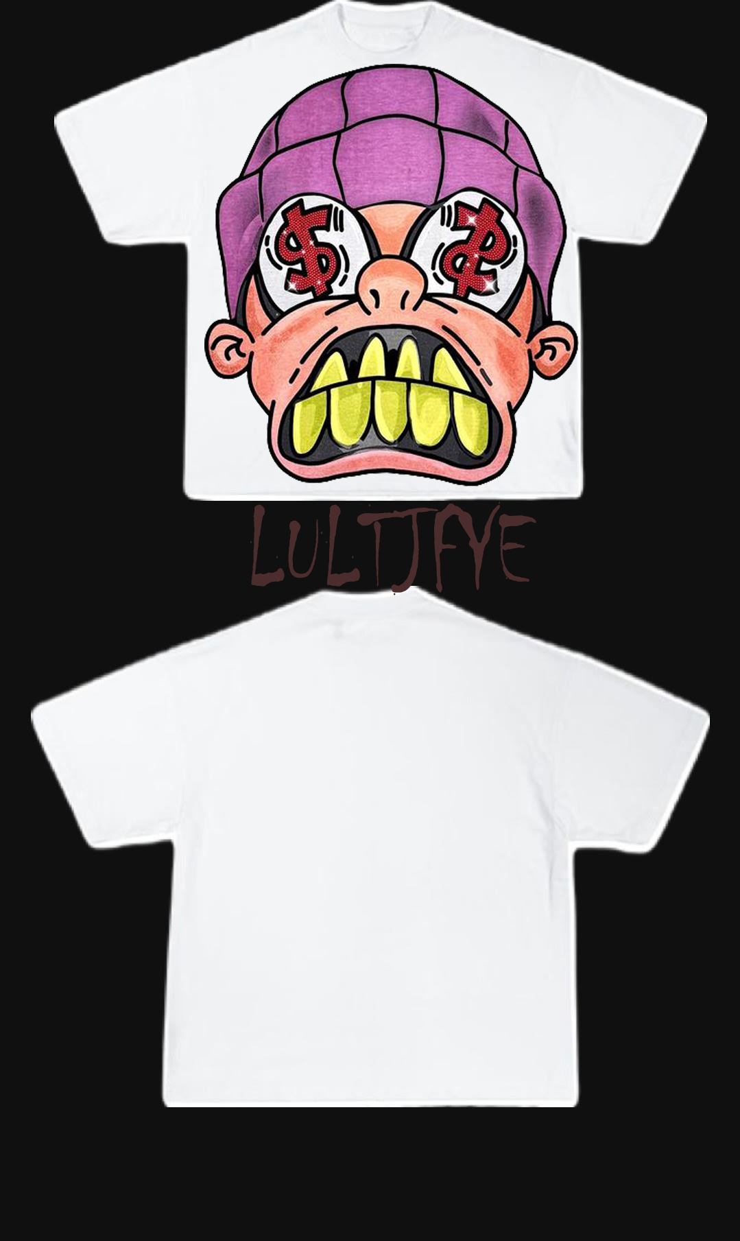 Cartoon Money eyes graphic tee