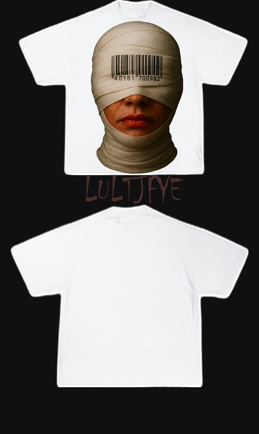 Mummy face graphic tee