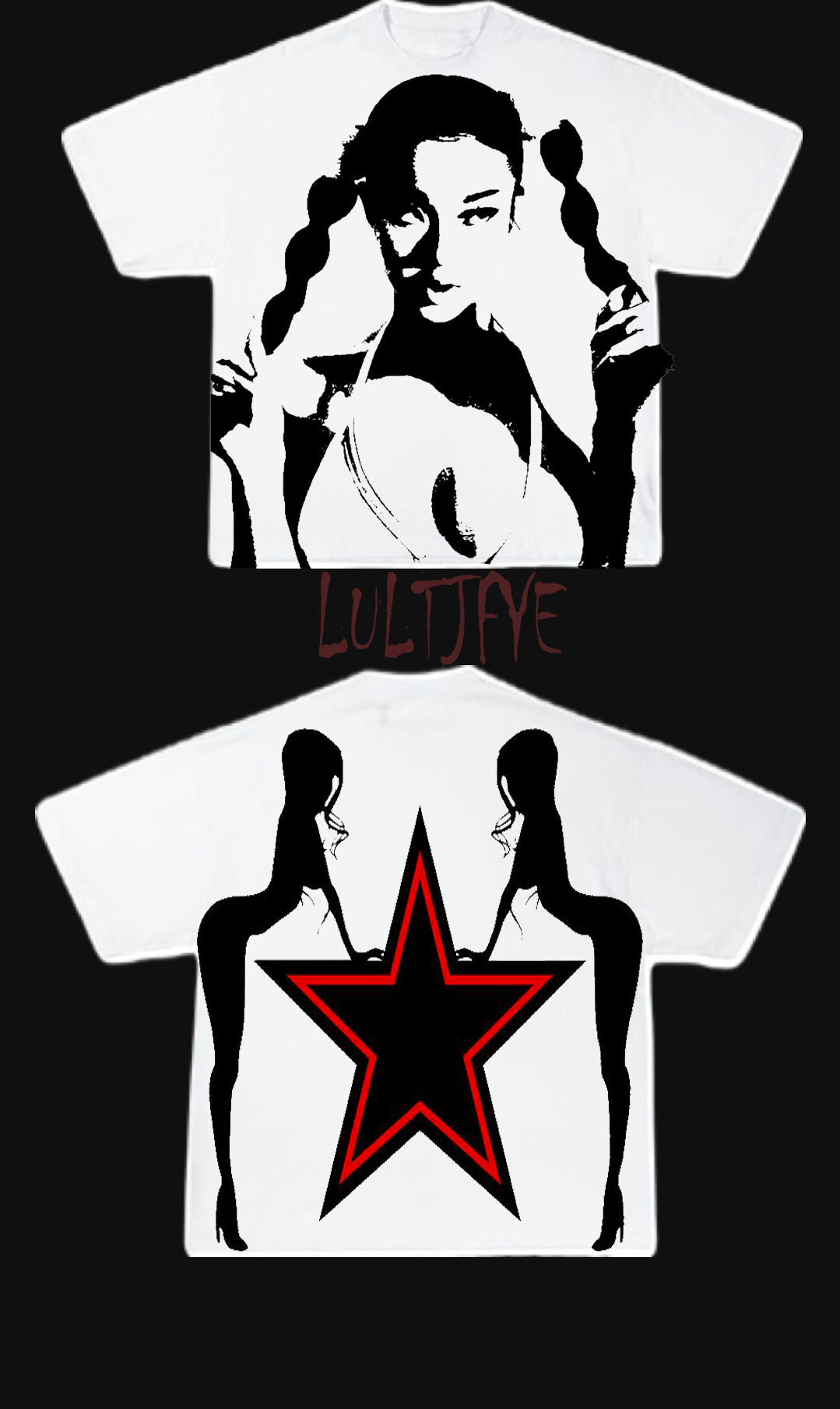 Anime girls graphic tee