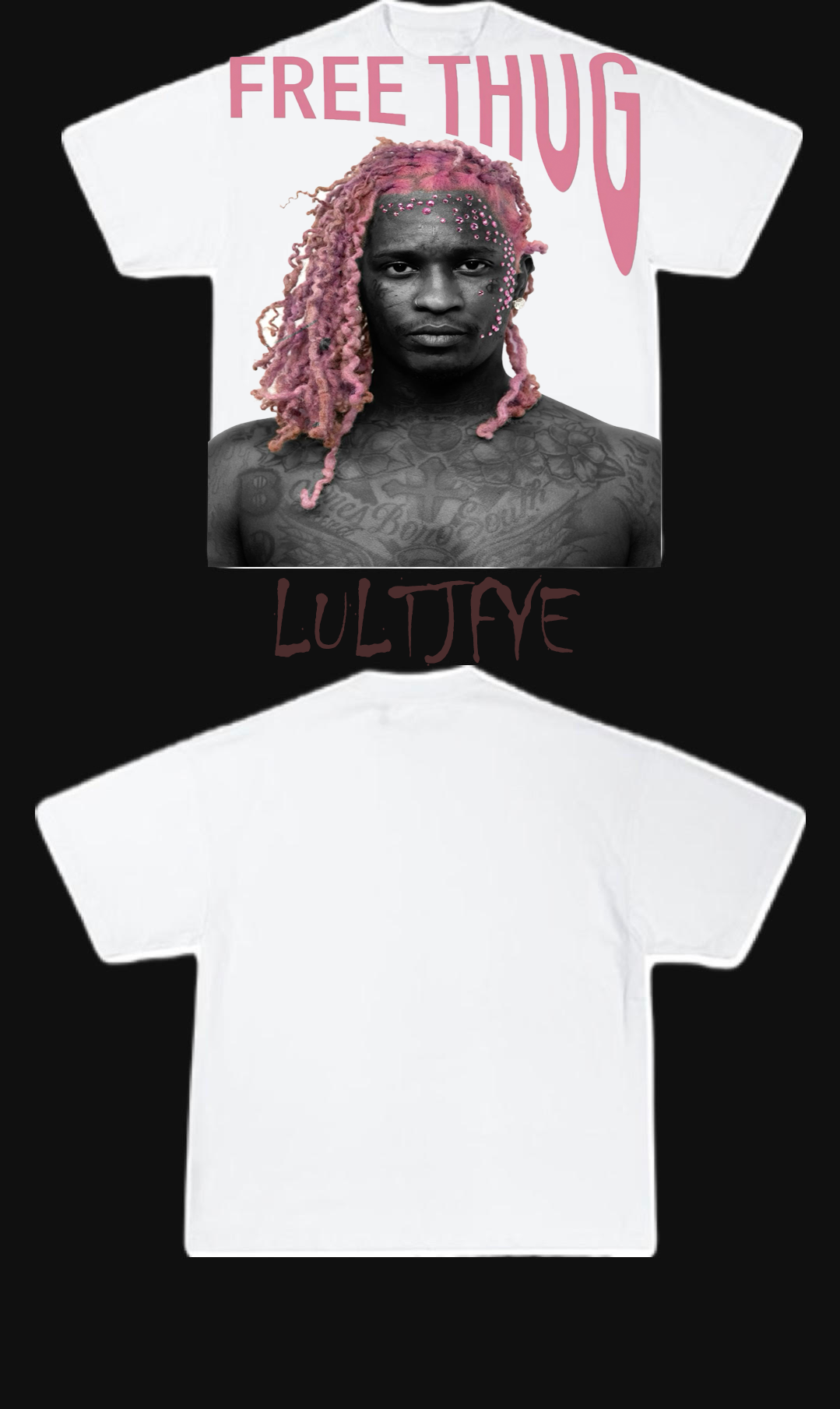 Free Thug Pink Graphic Tee
