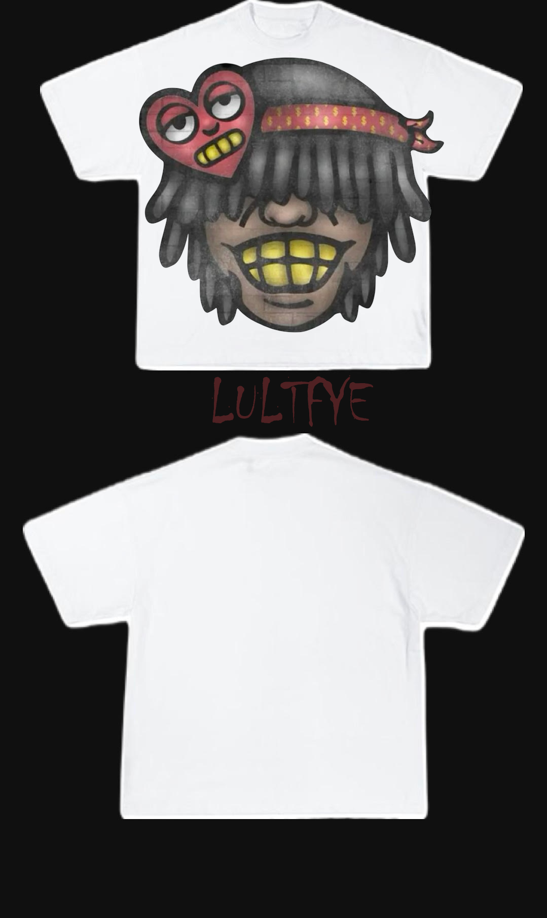 Heart headband kid graphic tee