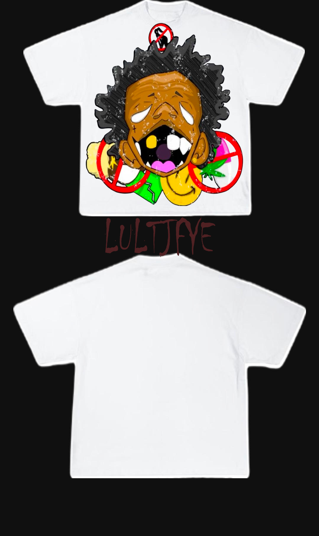 White eyes kid graphic tee