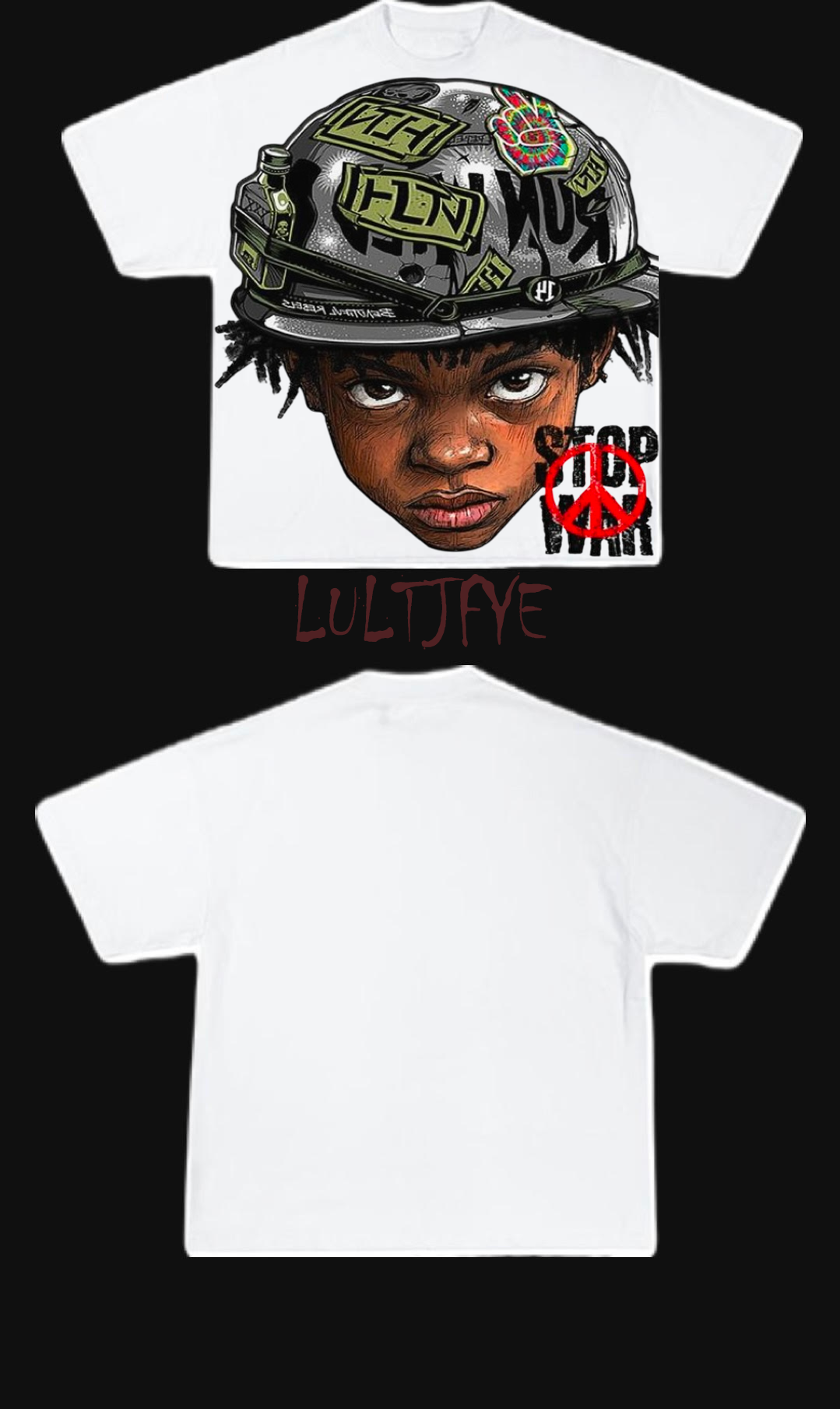 Stop war graphic tee