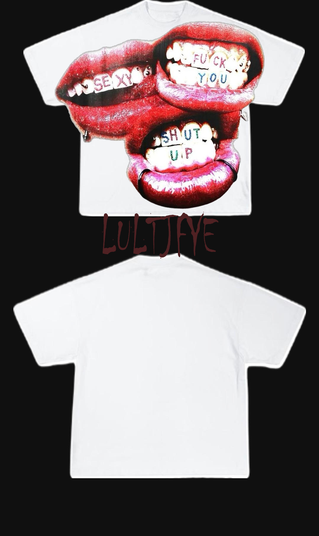 3 Pink Lips Graphic Tee