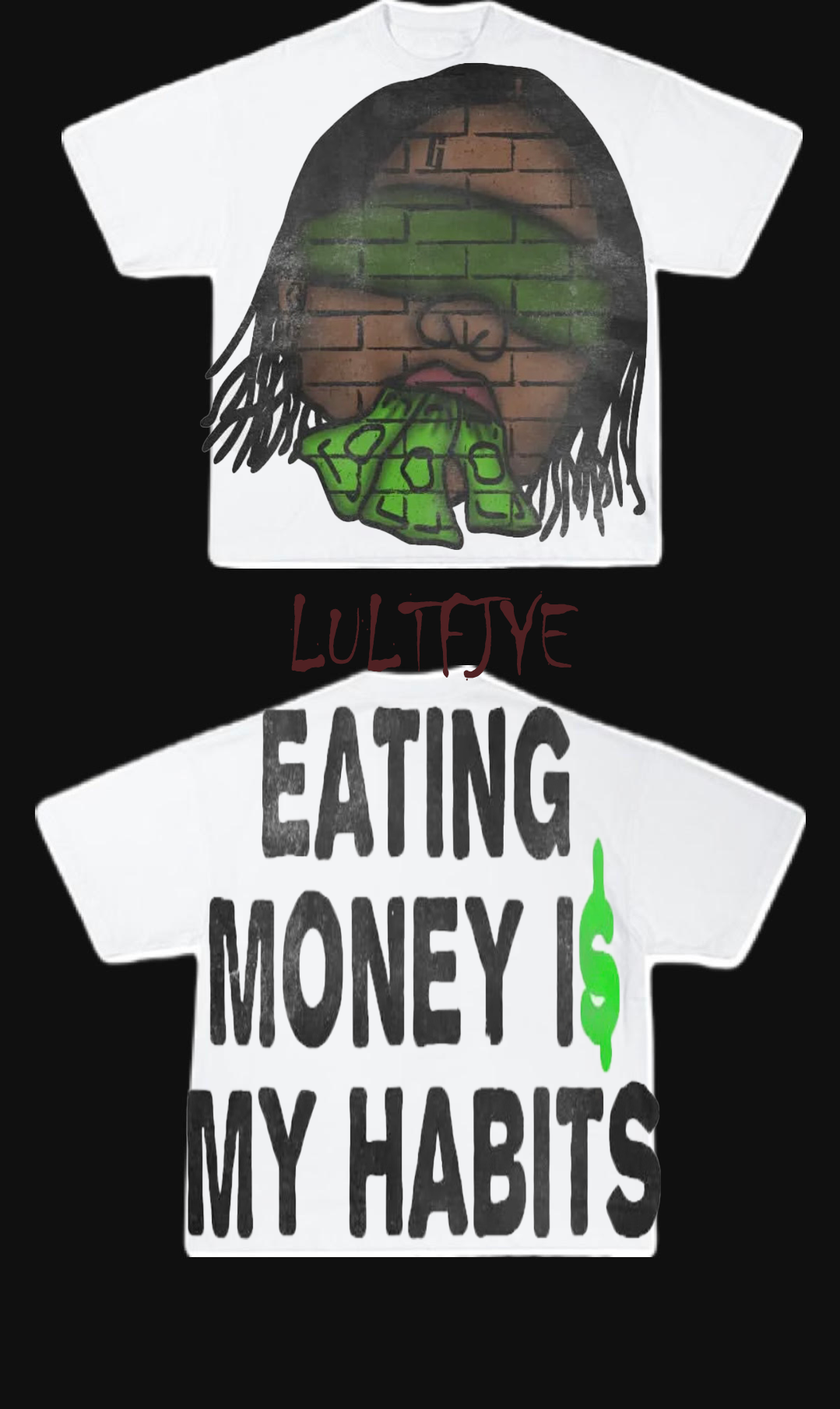 Kid Eating Money Graphic Tee