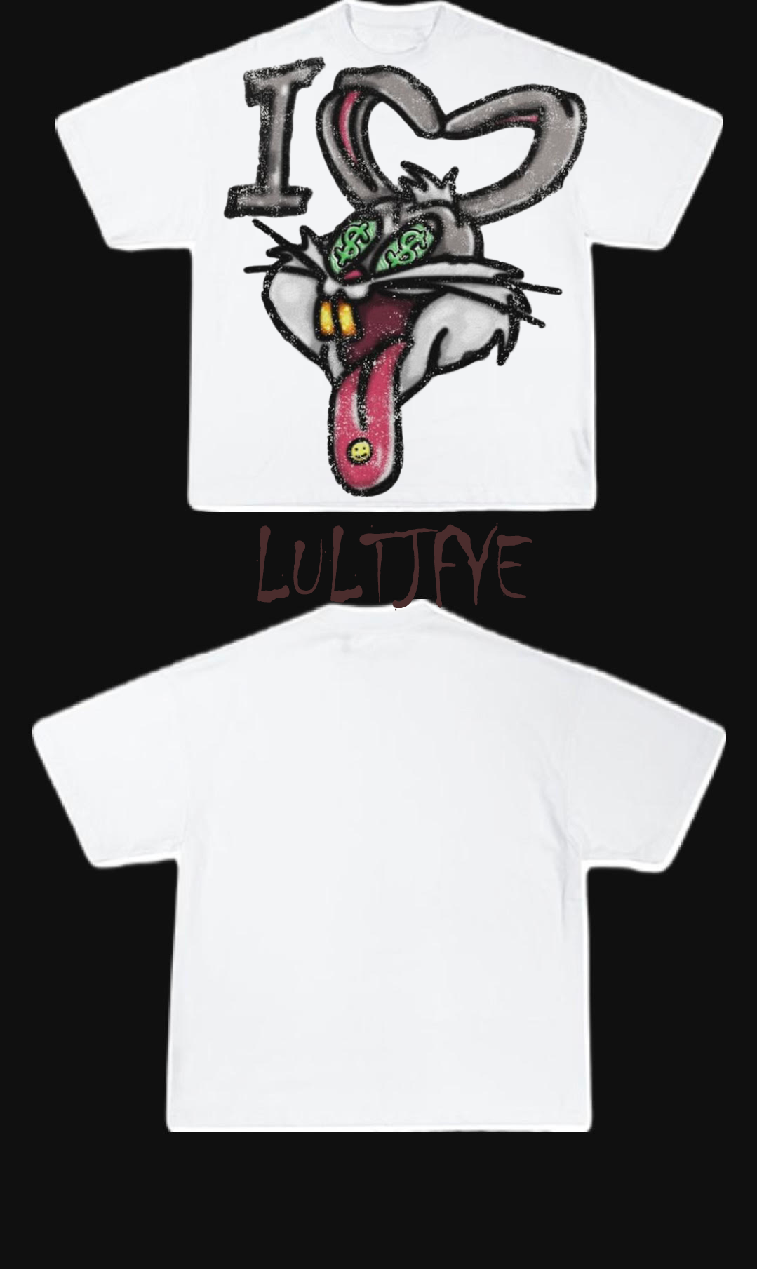 I heart Bugs bunny graphic Tee