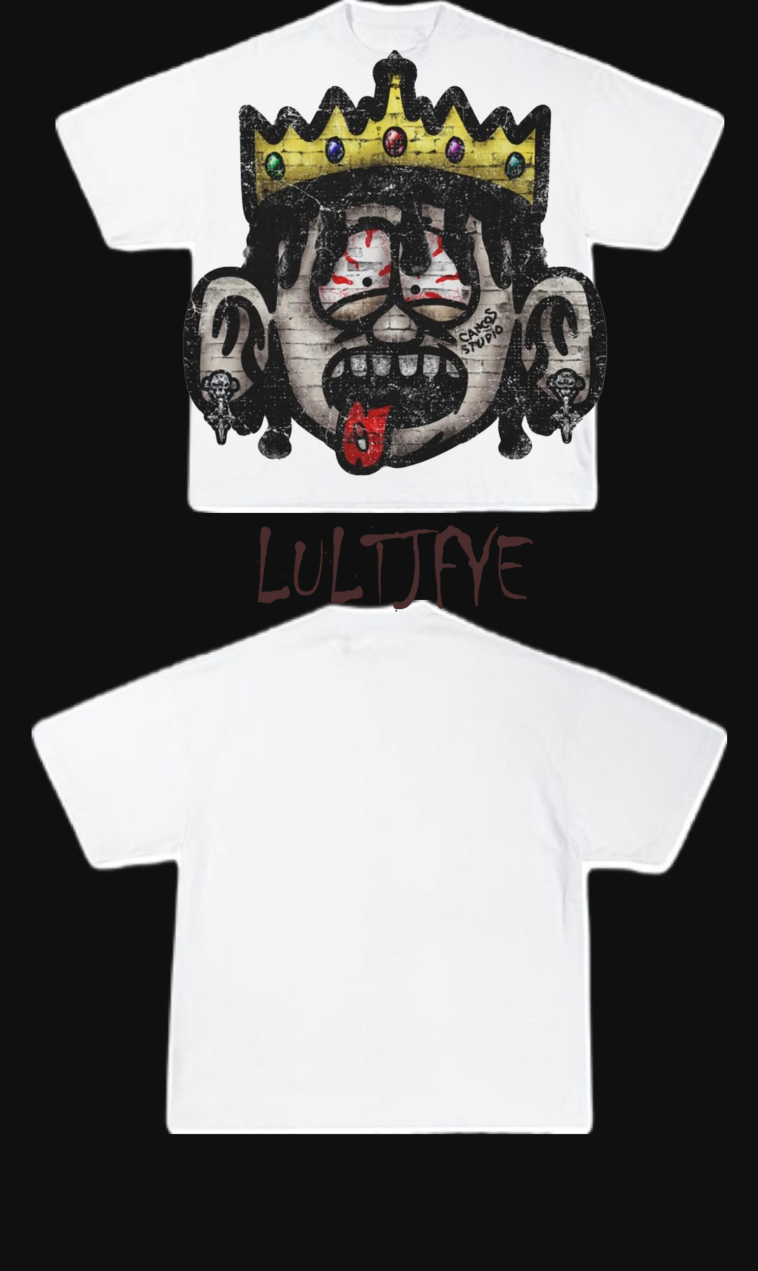 Vampire with crown graphic Tee