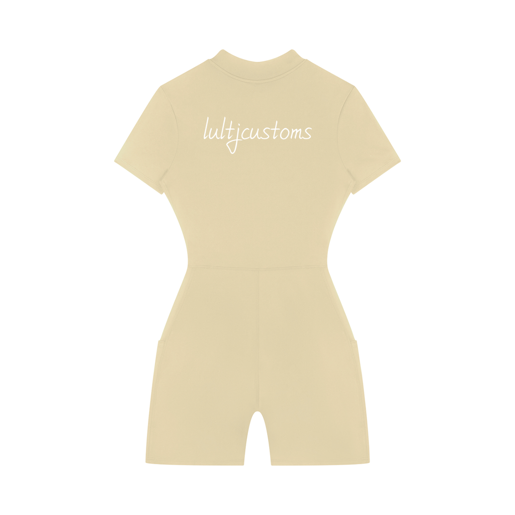 lultjcustoms Women's Quarter-Zip  Romper