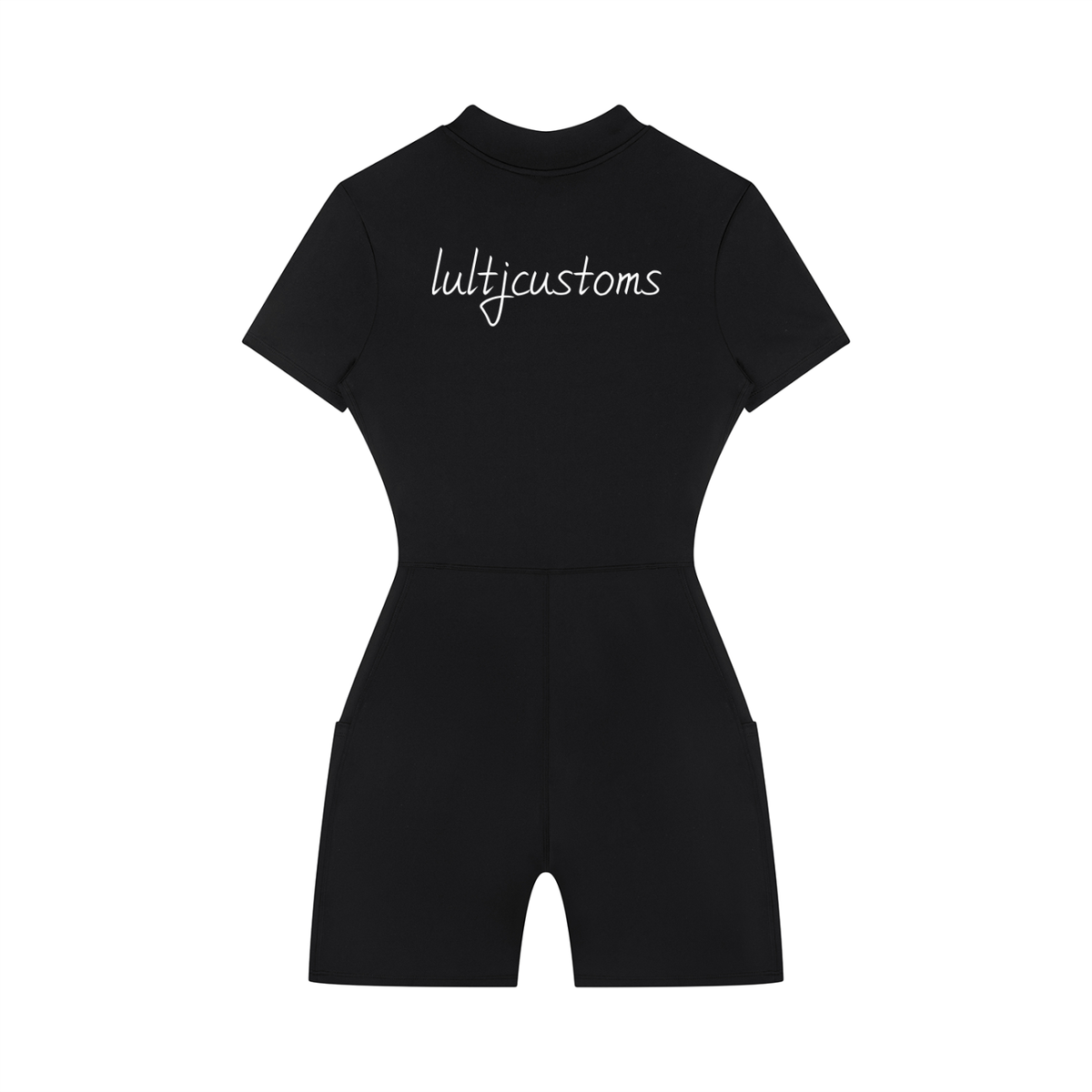 lultjcustoms Women's Quarter-Zip  Romper