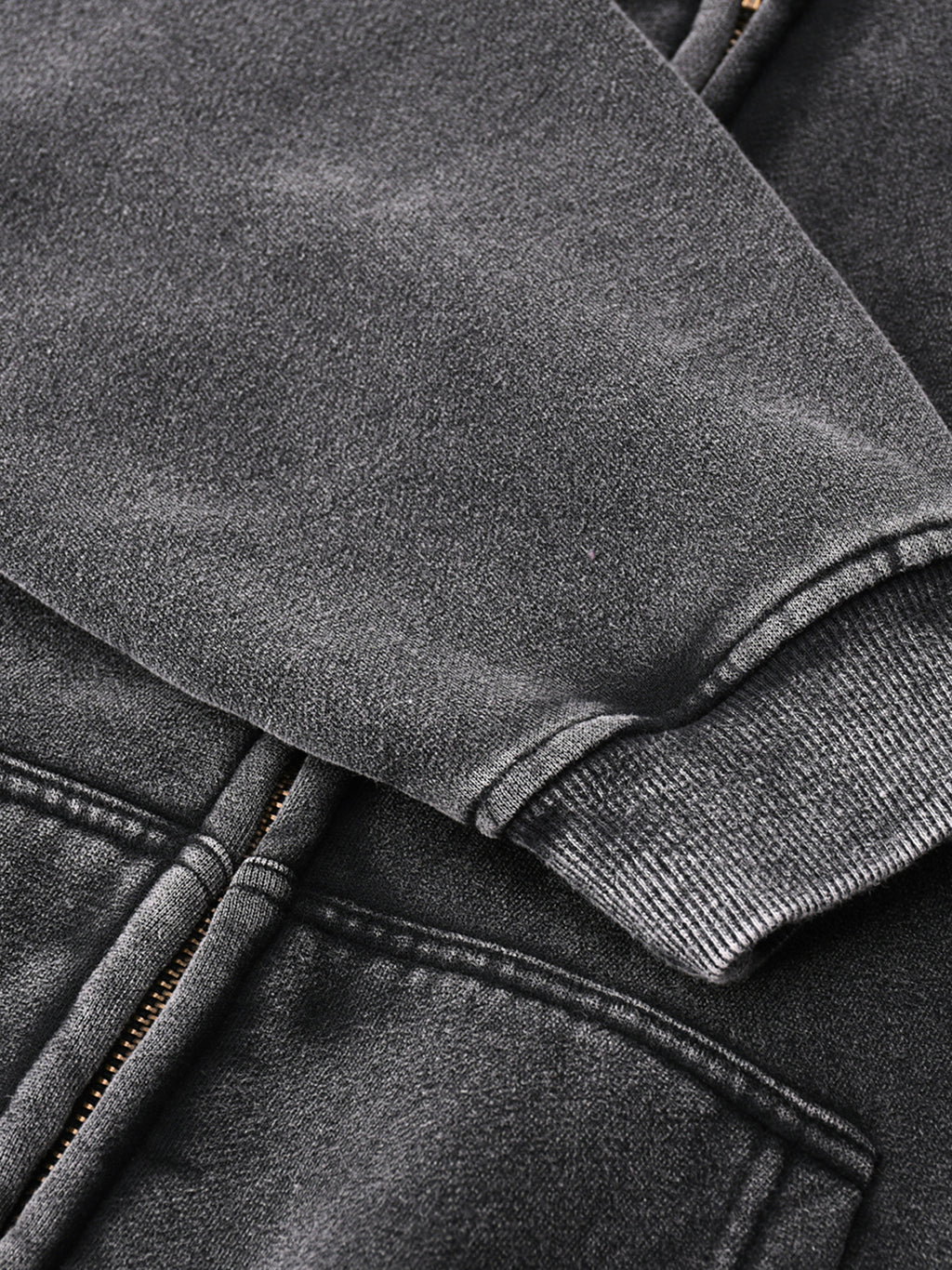 lultjcustoms(black logo) Zip-Through Boxy Fleece Hoodie Multicolor
