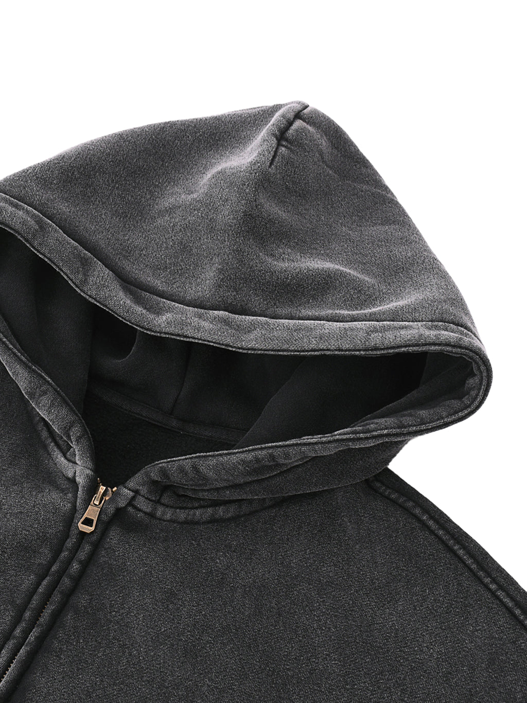 lultjcustoms(white logo) Zip-Through Boxy Fleece Hoodie Multicolor