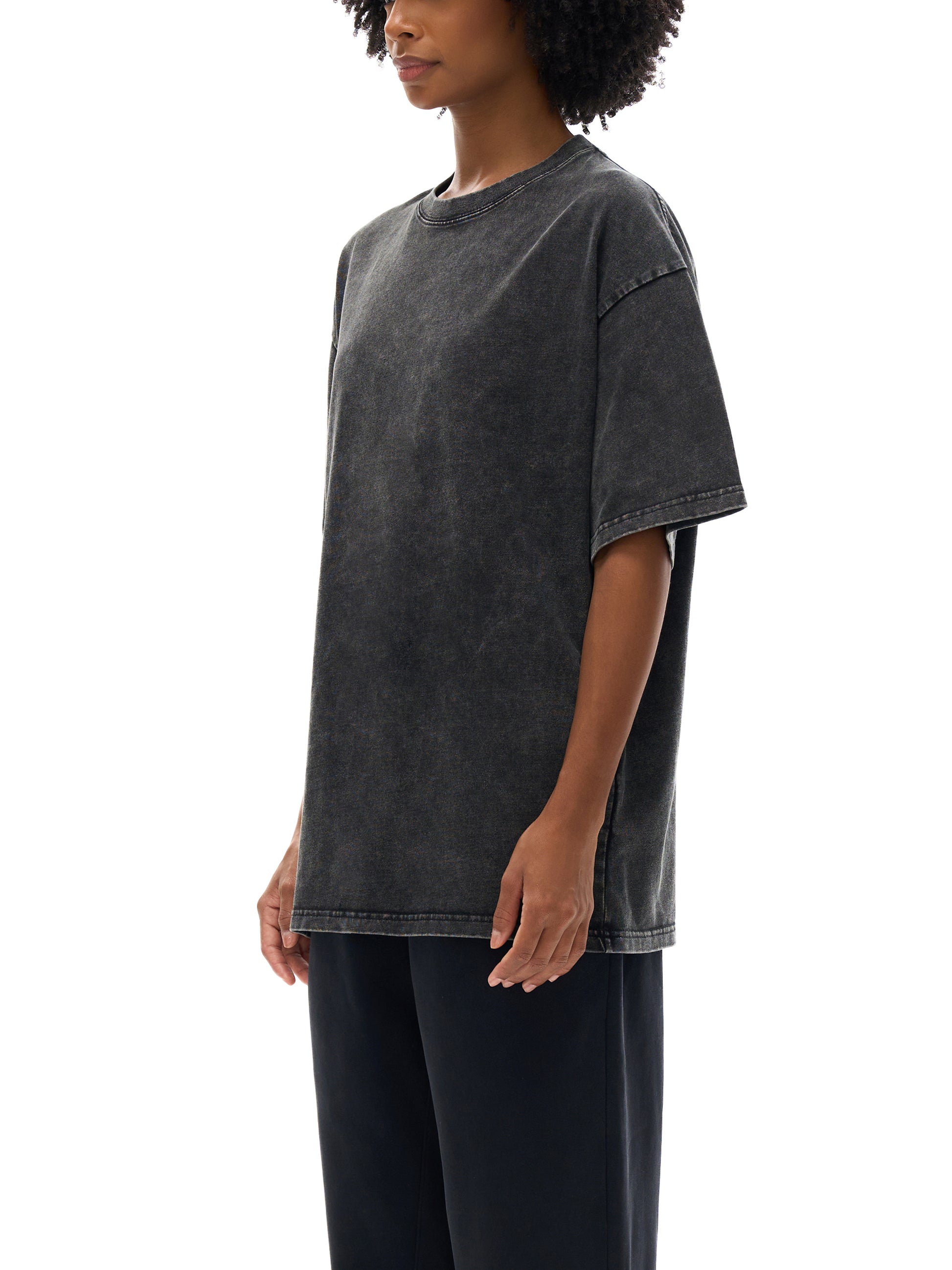 Lultjcustoms(black logo) Snow Washed Oversized Cotton T-Shirt Multicolor