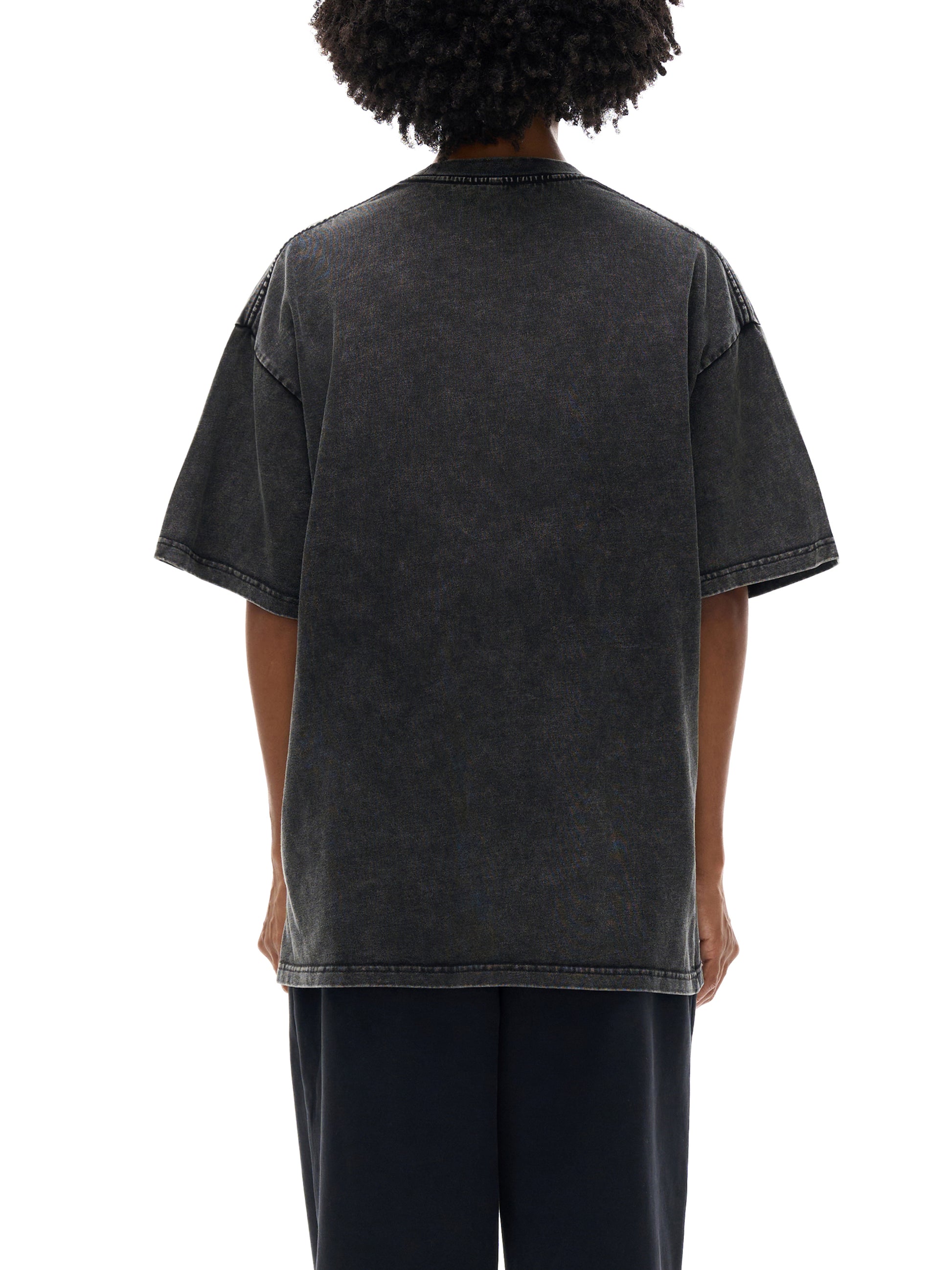 Lultjcustoms(white logo) Snow Washed Oversized Cotton T-Shirt Multicolor