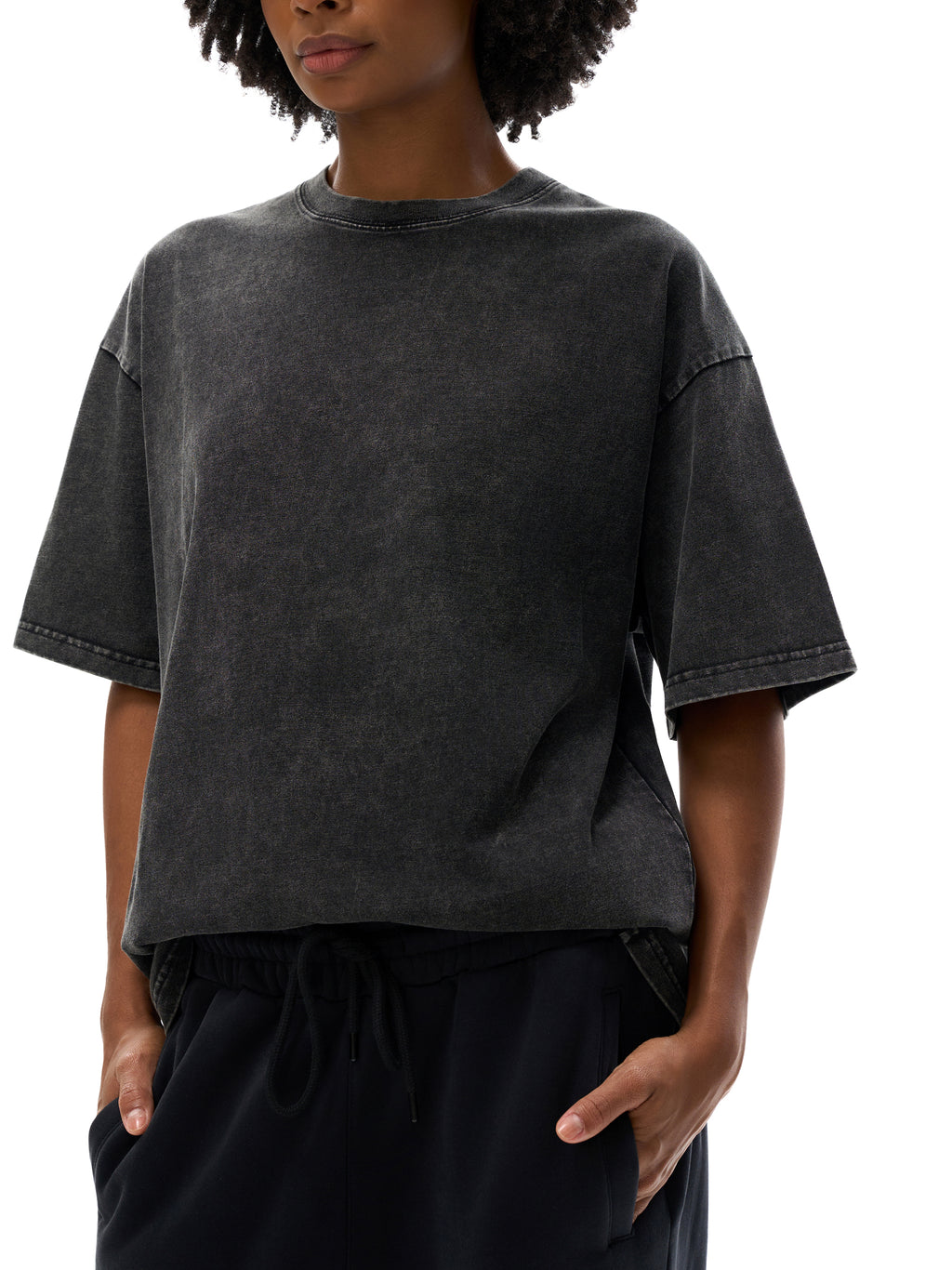 Lultjcustoms(black logo) Snow Washed Oversized Cotton T-Shirt Multicolor